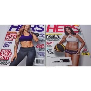 Muscle & Fitness Hers Christmas Abbott April 2018 Karen McDougal March 2017